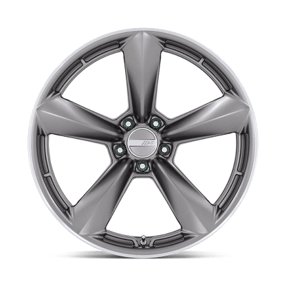 20x12 American Racing TTF Matte Anthracite With Machined Lip Wheel 5x115 (6mm)
