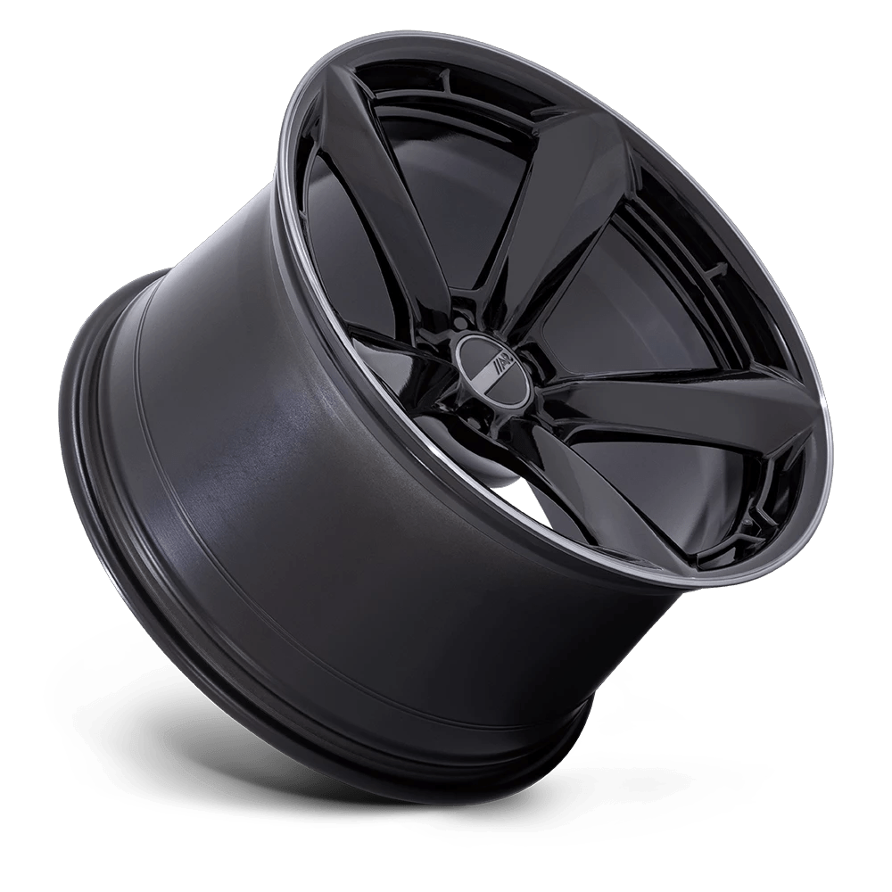 20x9.5 American Racing TTF Gloss Black W/ DDT Lip Wheel 5x120 (15mm)