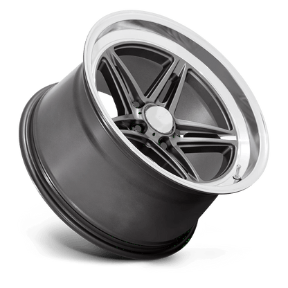 18x10 American Racing VN514 Groove Anthracite Diamond Cut Lip Wheel 5x4.75 (0mm)