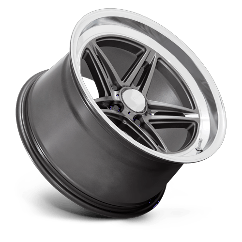 18x7 American Racing VN514 Groove Anthracite W/ Diamond Cut Wheel 5x4.75 (0mm)