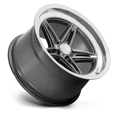 18x7 American Racing VN514 Groove Anthracite W/ Diamond Cut Wheel 5x4.75 (0mm)