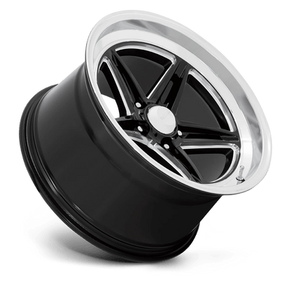 18x8 American Racing VN514 Groove Gloss Black Milled Wheel 5x4.5 (0mm)