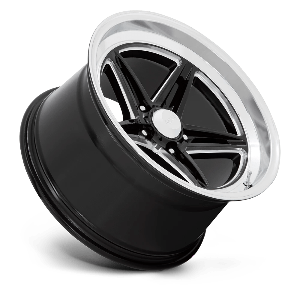 18x10 American Racing VN514 Groove Gloss Black Milled Wheel 5x5 (0mm)