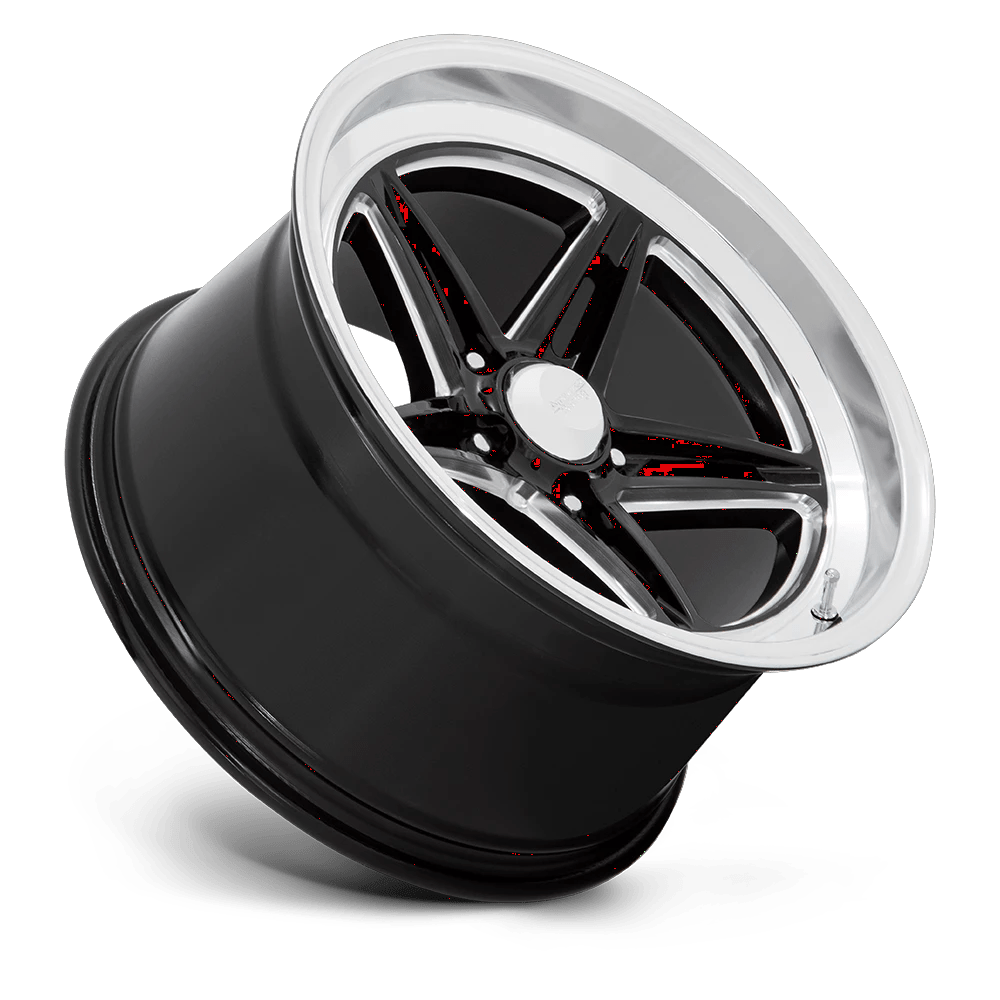 18x10 American Racing VN514 Groove Gloss Black Milled Wheel 5x4.75 (0mm)