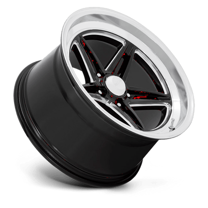 18x10 American Racing VN514 Groove Gloss Black Milled Wheel 5x4.75 (0mm)