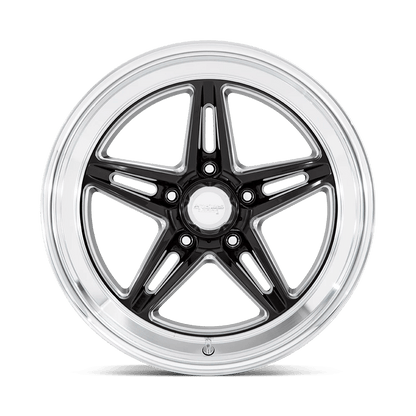 18x10 American Racing VN514 Groove Gloss Black Milled Wheel 5x4.75 (0mm)