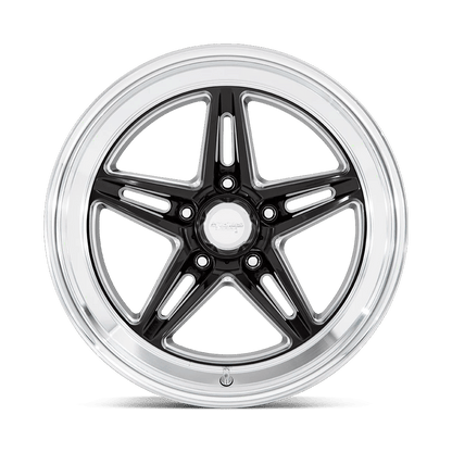 18x10 American Racing VN514 Groove Gloss Black Milled Wheel 5x5 (0mm)