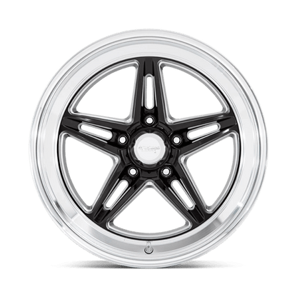 18x7 American Racing VN514 Groove Black Milled W/ Diamond Cut Wheel 5x4.75 (0mm)