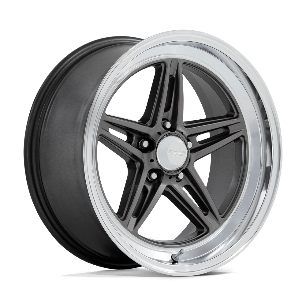 20x10 American Racing VN514 Groove Anthracite W/ Diamond Cut Lip Wheel 5x5 (6mm)