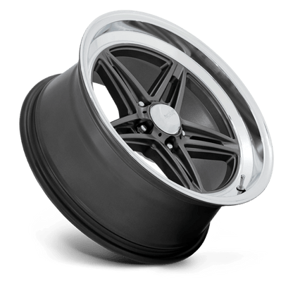 20x10 American Racing VN514 Groove Anthracite W/ Diamond Cut Lip Wheel 5x5 (6mm)