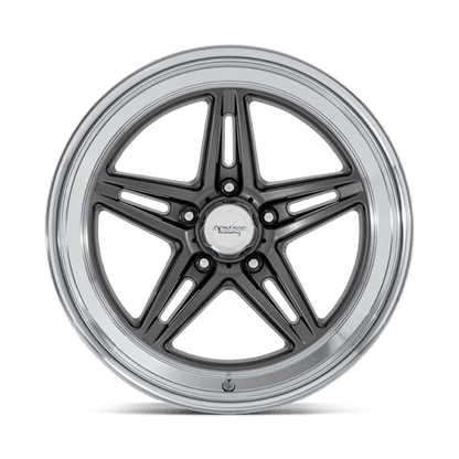 20x8.5 American Racing VN514 Groove Anthracite W/ Diamond Cut Wheel 5x5 (6mm)