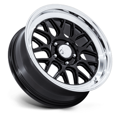 17x8 American Racing VN516 G-Force Gloss Black Diamond Cut Wheel 5x4.5 (20mm)