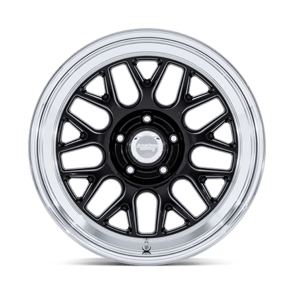 17x8 American Racing VN516 G-Force Gloss Black Diamond Cut Wheel 5x4.5 (20mm)