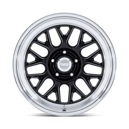 17x8 American Racing VN516 G-Force Gloss Black Diamond Cut Lip Wheel 5x4.5 (0mm)