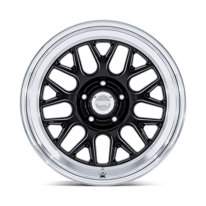 17x9 American Racing VN516 G-Force Gloss Black Diamond Cut Lip Wheel 5x4.5 (0mm)