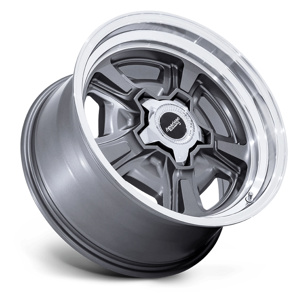 20x8.5 American Racing VN517 Marauder Anthracite Diamond Cut Wheel 5x4.75 (6mm)