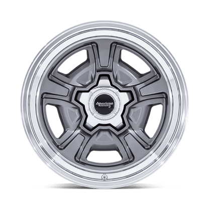 18x9 American Racing VN517 Marauder Anthracite Diamond Cut Lip Wheel Blank (0mm)