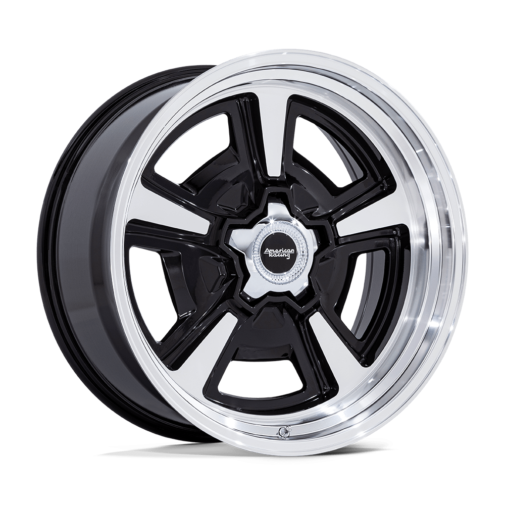 22x10 American Racing VN517 Marauder Black Mach Diamond Cut Wheel Blank (6mm)