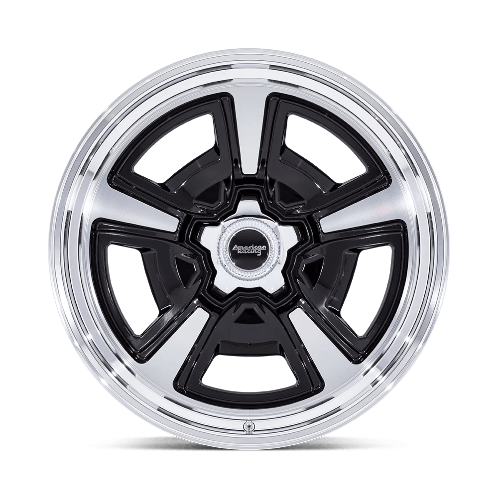 22x10 American Racing VN517 Marauder Gloss Black Machined Wheel 5x5 (6mm)