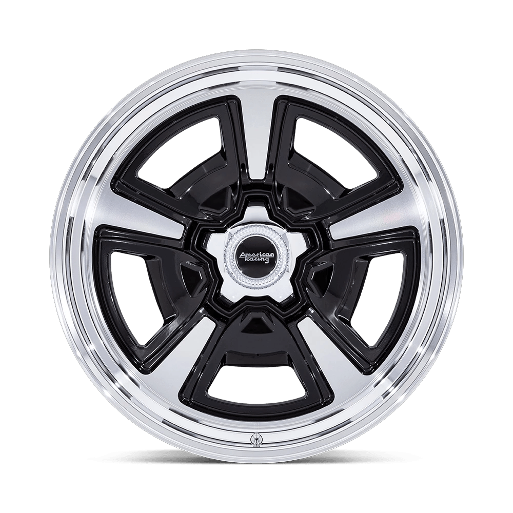 22x9 American Racing VN517 Marauder Gloss Black Machined Wheel 5x5.5 (6mm)