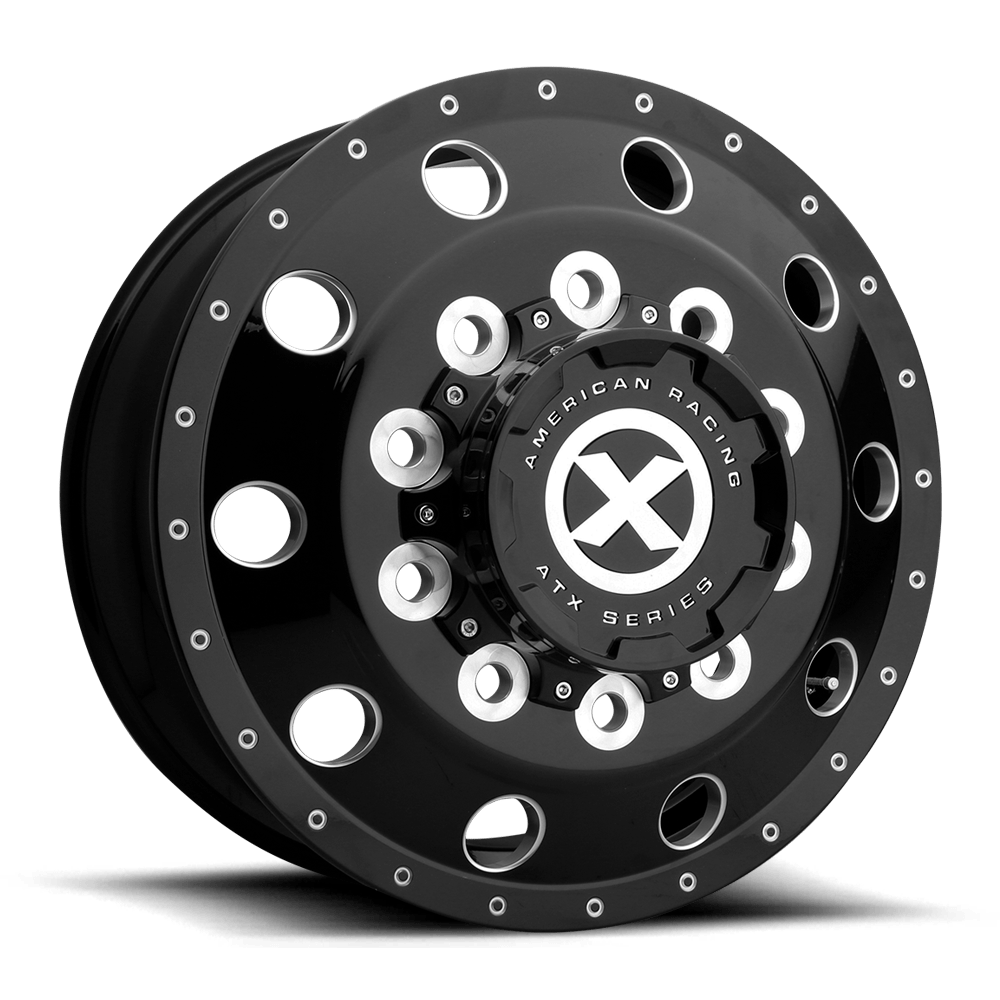 22.5x8.25 ATX AO400 BAJA Gloss Black Milled - Front Wheel 10x285 (145mm)