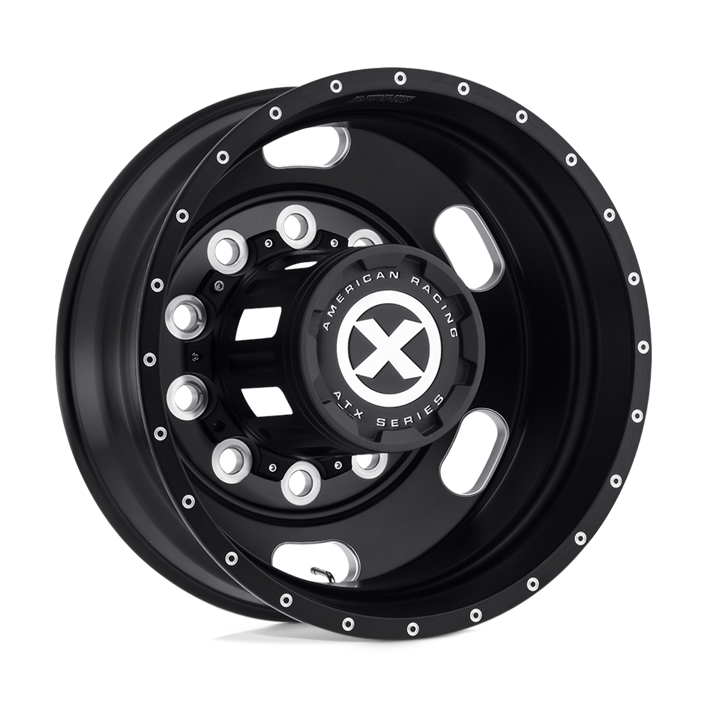 22.5x8.25 ATX AO402 INDY Satin Black Milled - Rear Wheel 10x285 (-167mm)