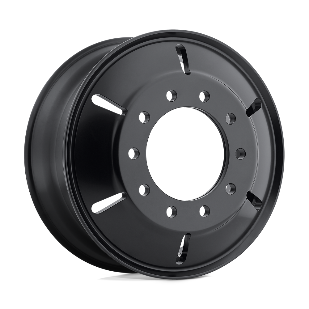 22.5x8.25 ATX AO403 ROULETTE Satin Black Milled - Inner Wheel 10x285 (144mm)