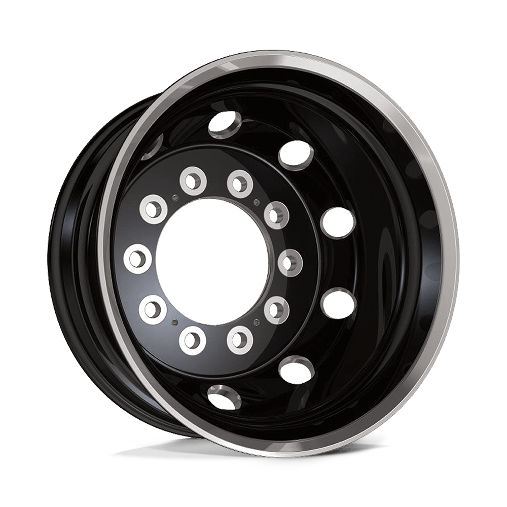 22.5x9 ATX AO404 JOURNEY Satin Blk Polish Lip R-Out Wheel 10x285 (99mm)