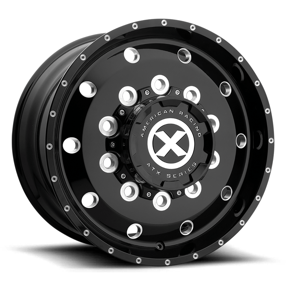 22.5x12.25 ATX AO405 TREX Gloss Black Milled - Front Wheel 10x285 (119mm)