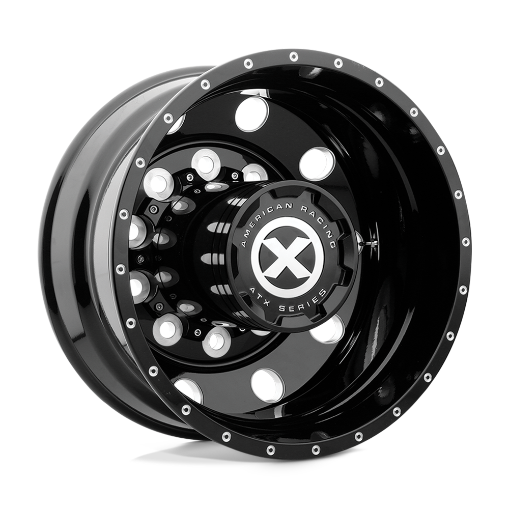 22.5x8.25 ATX AO405 TREX Gloss Black Milled - Rear Wheel 10x285 (-168mm)