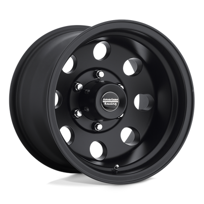 16x8 American Racing AR172 Baja Satin Black Wheel 8x6.5 (-6mm)