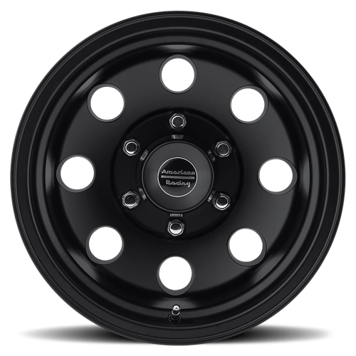 16x8 American Racing AR172 Baja Satin Black Wheel 8x6.5 (-6mm)