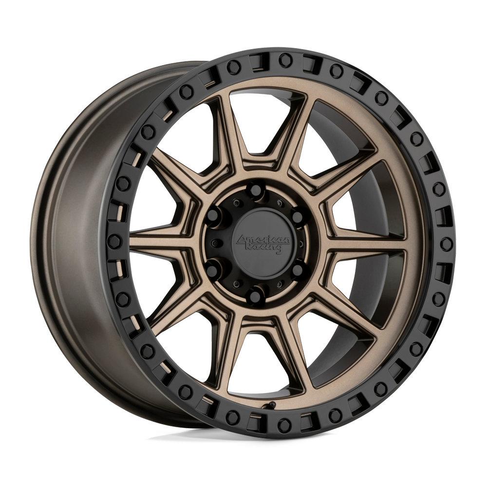 18x9 American Racing AR202 Matte Bronze Black Lip Wheel 6x5.5 (0mm)