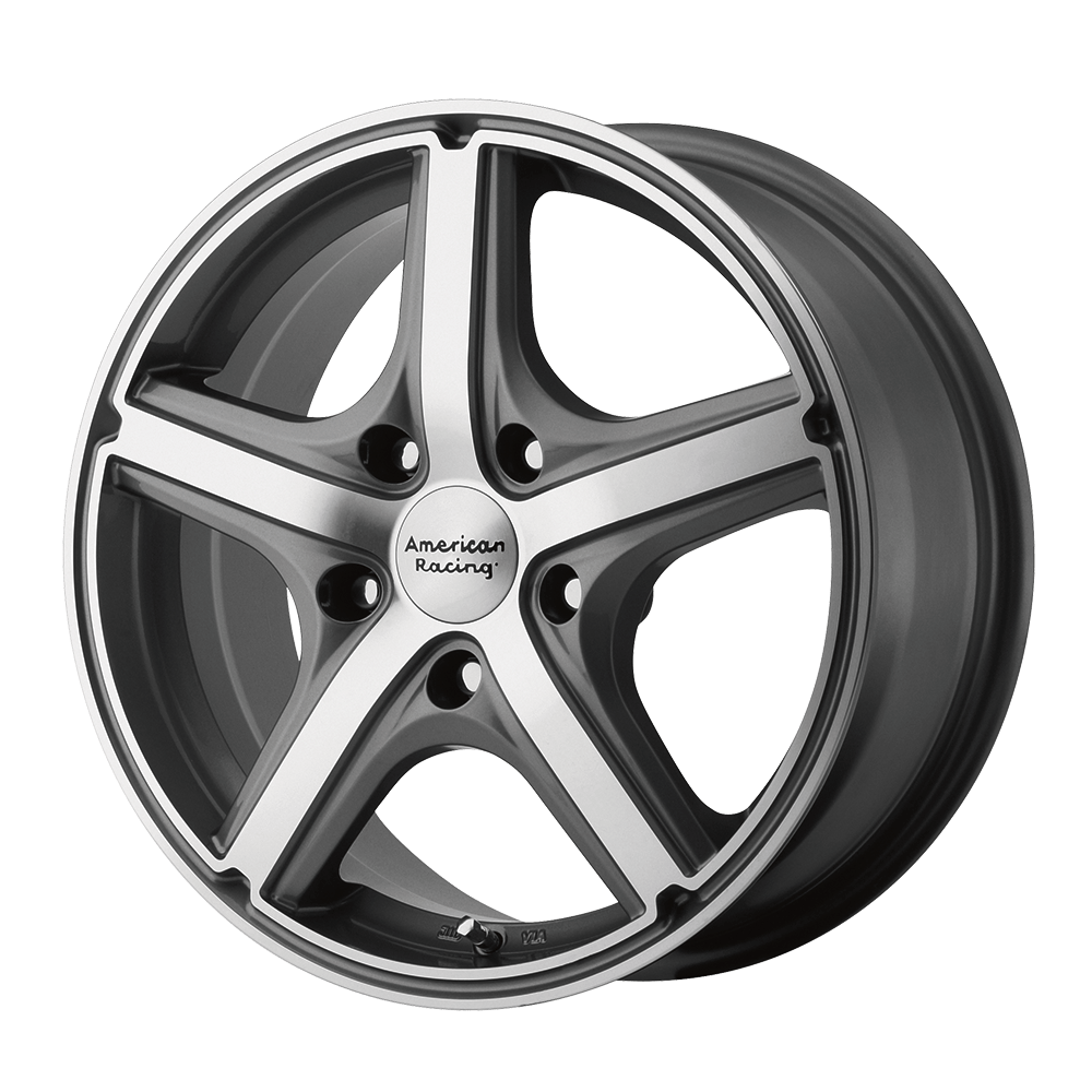 18x8 American Racing AR883 MAVERICK Anthracite Machined Wheel 5x4.5 (40mm)