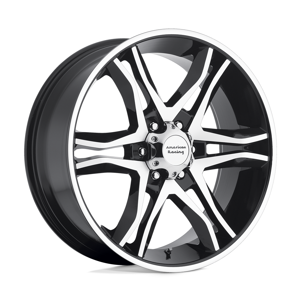 20x8.5 American Racing AR893 MAINLINE Gloss Black Machined Wheel 6x5.5 (15mm)
