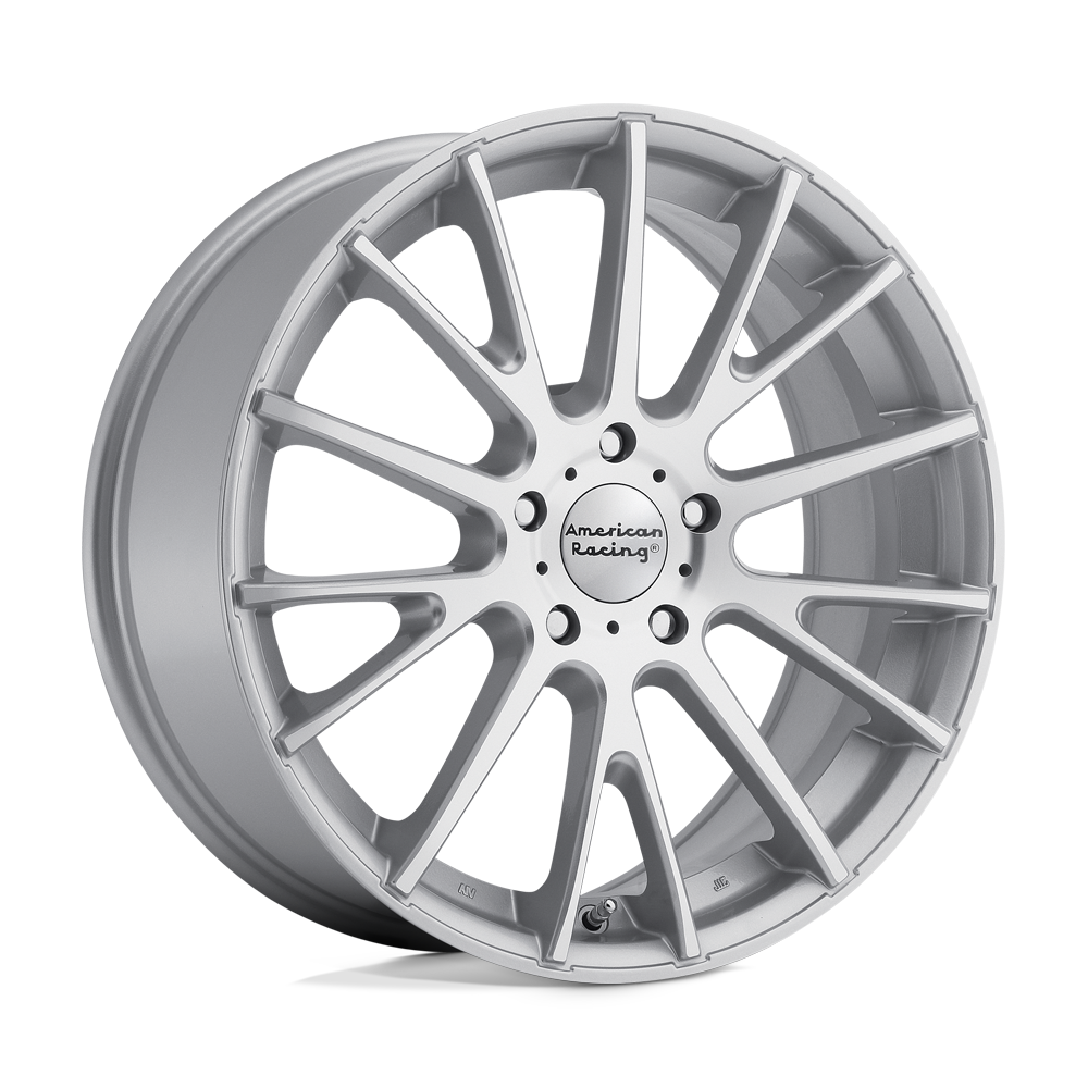 19x8 American Racing AR904 Bright Silver Machined Face Wheel 5x120 (45mm)