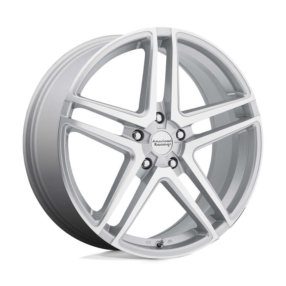 18x8 American Racing AR907 Bright Silver Machined Face Wheel 5x112 (40mm)