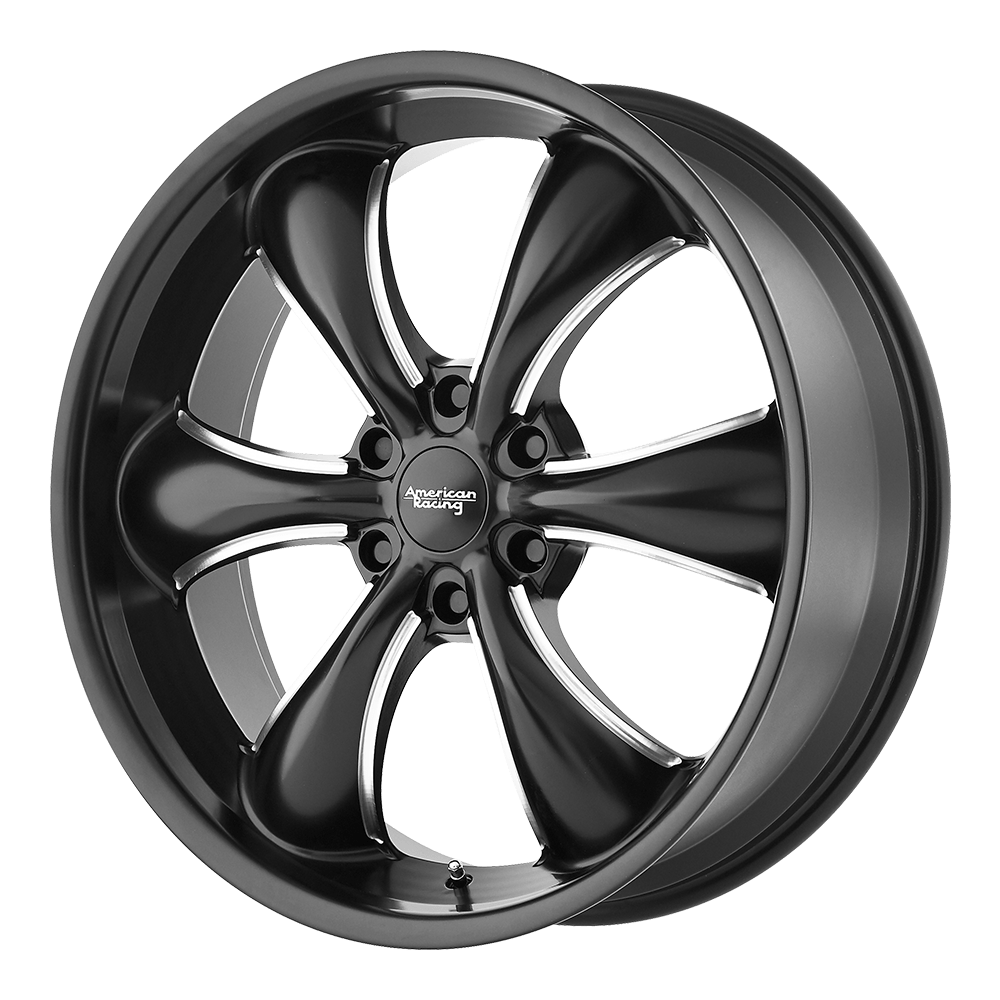 20x8.5 American Racing AR914 TT60 TRUCK Satin Black Milled Wheel 6x120 (15mm)