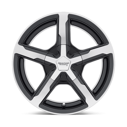 17x7 American Racing AR921 Trigger Gloss Black Machined Wheel 3x112 (40mm)