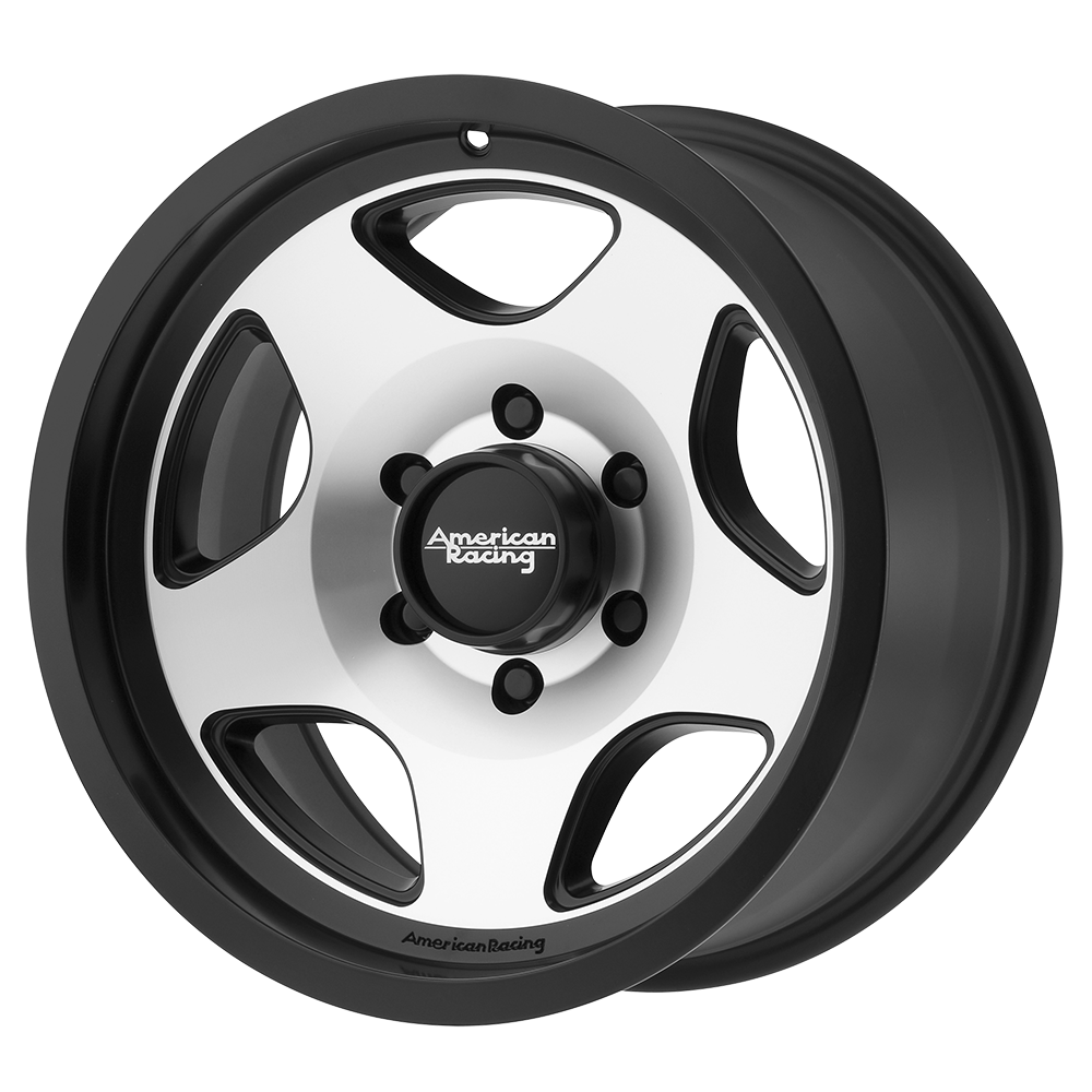 17x8 American Racing AR923 MOD 12 Satin Black Machined Wheel 6x135 (0mm)