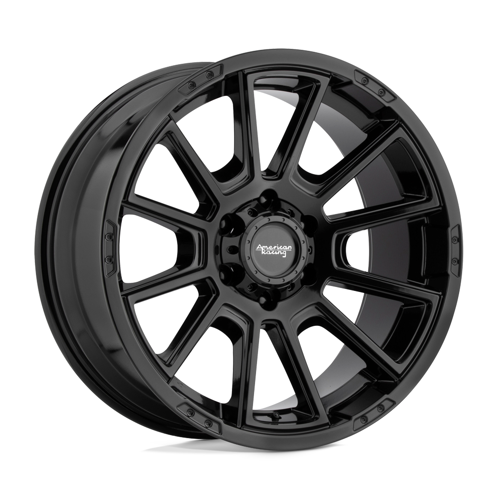 20x9 American Racing AR933 INTAKE Gloss Black Wheel 5x5 (0mm)