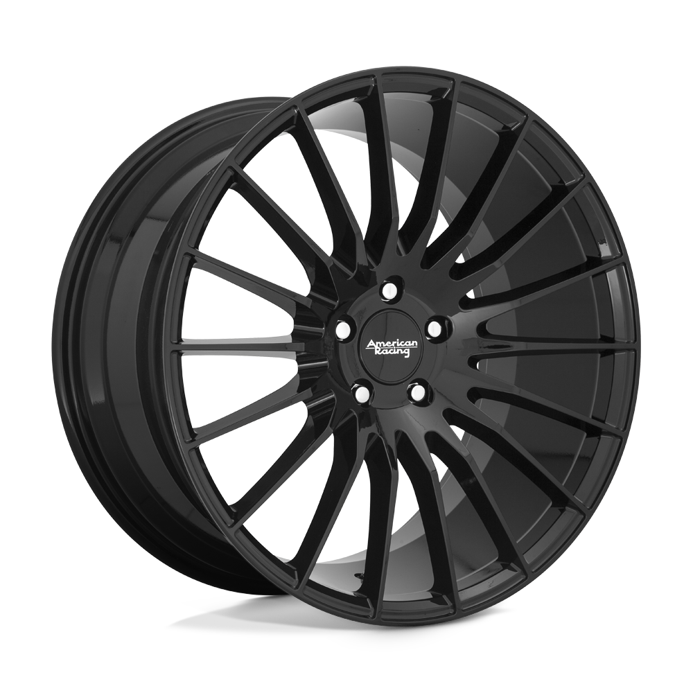 20x8.5 American Racing AR934 FASTLANE Gloss Black Wheel 5x120 (25mm)