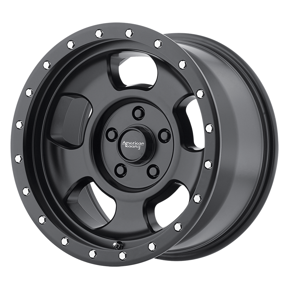 17x8.5 American Racing AR969 ANSEN OFFROAD Satin Black Wheel 5x5 (25mm)