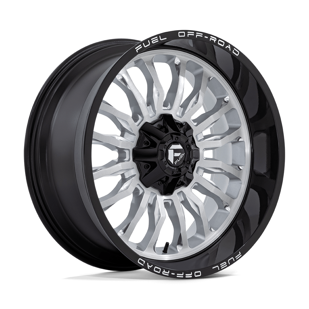 22x10 Fuel D798 Arc Silver Brushed Face Wheel 6x135/6x5.5 (-18mm)