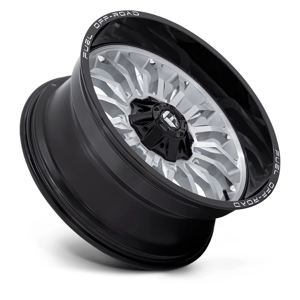 22x10 Fuel D798 Arc Silver Brushed Face Wheel 6x135/6x5.5 (-18mm)