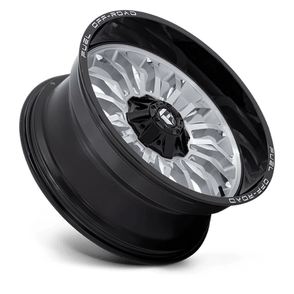 22x10 Fuel D798 Arc Silver Brushed Face Wheel 6x135/6x5.5 (-18mm)