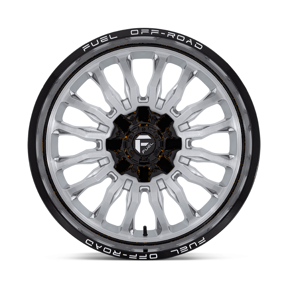 22x10 Fuel D798 Arc Silver Brushed Face Wheel 6x135/6x5.5 (-18mm)