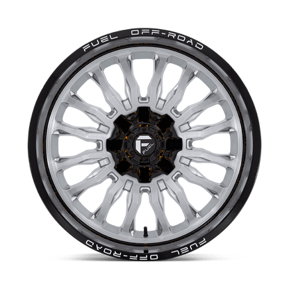 22x10 Fuel D798 Arc Silver Brushed Face Wheel 6x135/6x5.5 (-18mm)