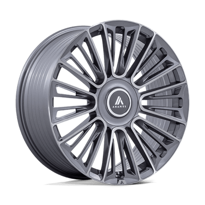 22x9.5 Asanti Black AB049 Premier Anthracite Brushed Wheel 6x120/6x132 (30mm)
