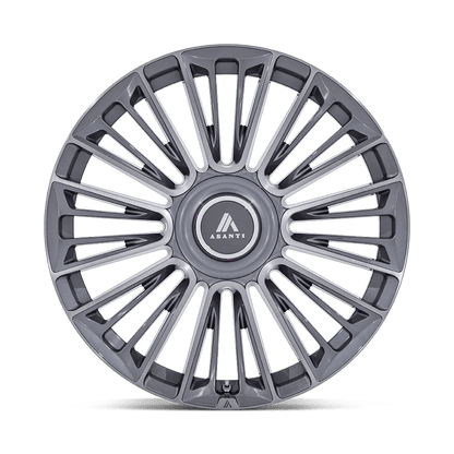 24x10 Asanti Black AB049 Premier Anthracite Brushed Wheel 5x120/5x130 (35mm)